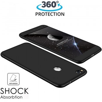 360 apsauga-dėklas juodas (P9 LITE 2017/HONOR 8 LITE)
